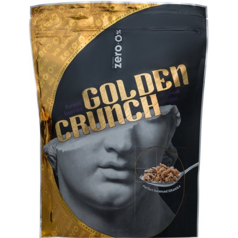 Mr Djemius Zero Granola «Golden Crunch» metsamarjade maitsega 350 g
